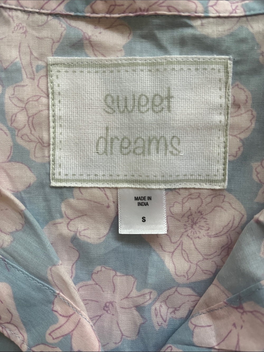 Sweet Dreams Nightgown floral button down 100% cotton - Picture 6 of 8
